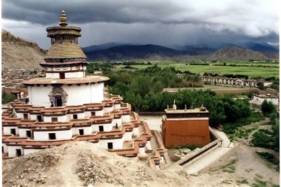 Il Kumbum del monastero di Gyantse è lo 'chörten' (stupa) più grande di tutto il Tibet. Foto: Thomas Benedikter.
